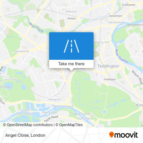 Angel Close map
