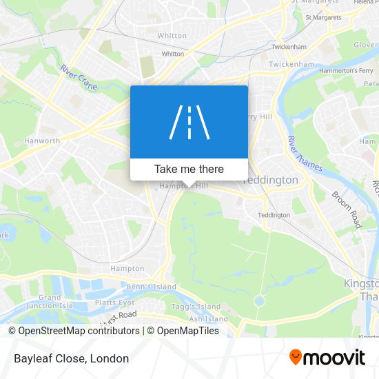 Bayleaf Close map