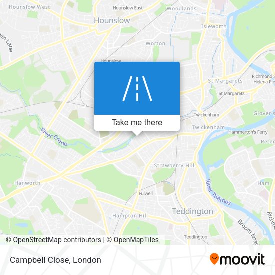 Campbell Close map