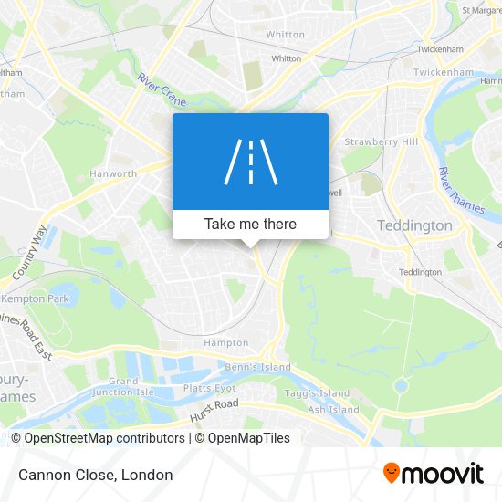 Cannon Close map