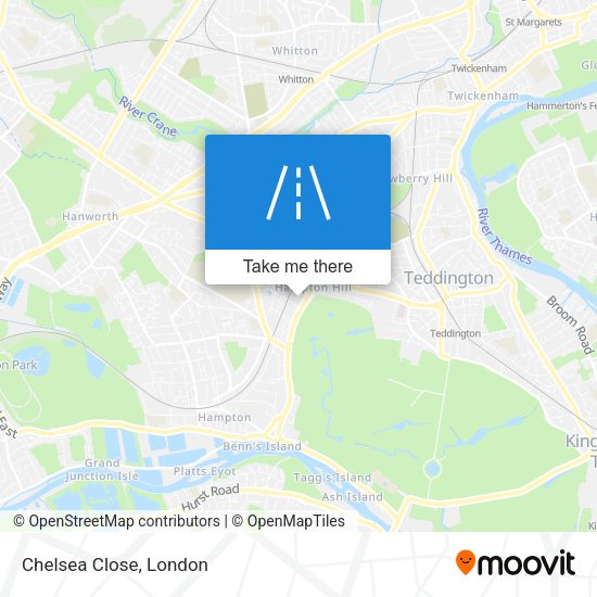 Chelsea Close map