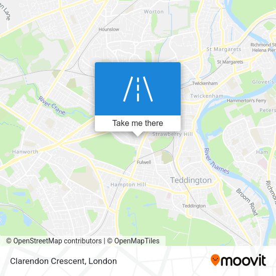 Clarendon Crescent map