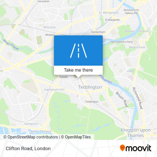 Clifton Road map