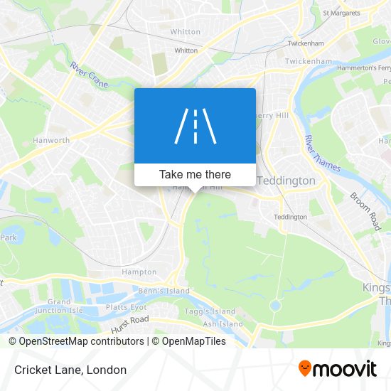 Cricket Lane map