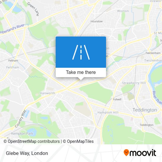 Glebe Way map