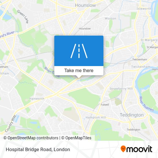 Hospital Bridge Road map