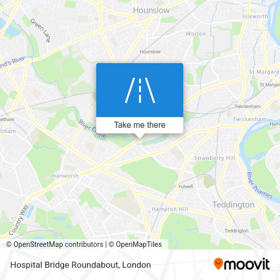 Hospital Bridge Roundabout map