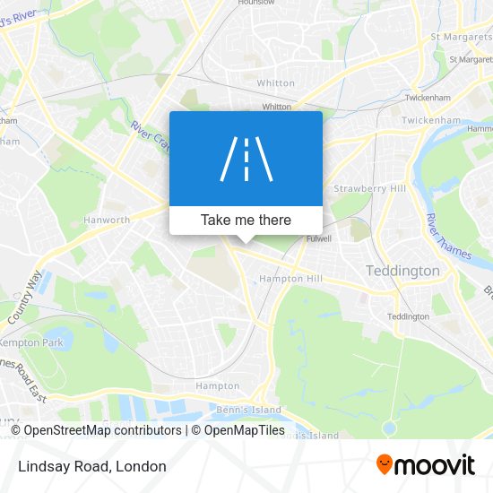 Lindsay Road map