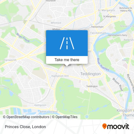 Princes Close map