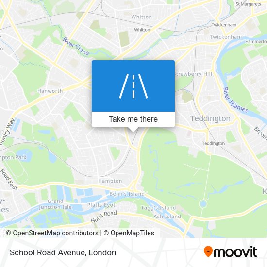 School Road Avenue map