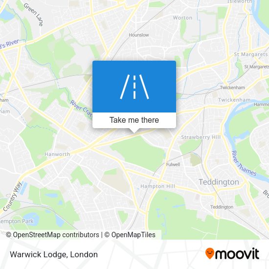 Warwick Lodge map