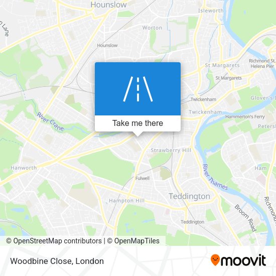 Woodbine Close map