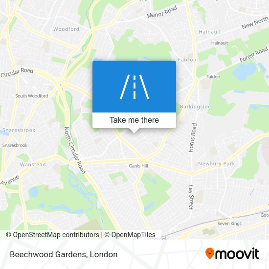 Beechwood Gardens map