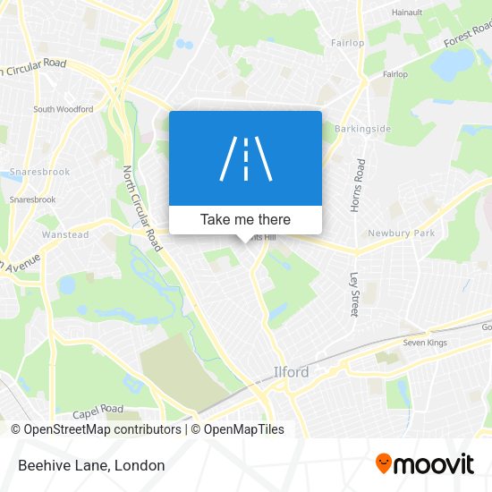 Beehive Lane map