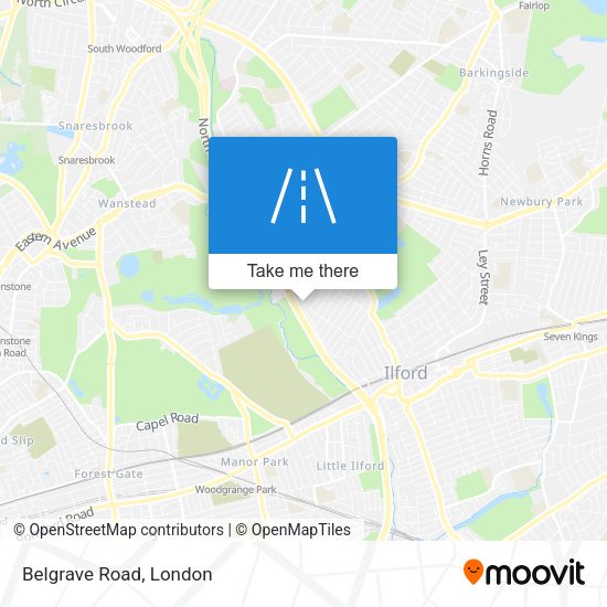 Belgrave Road map