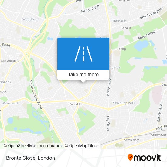 Bronte Close map