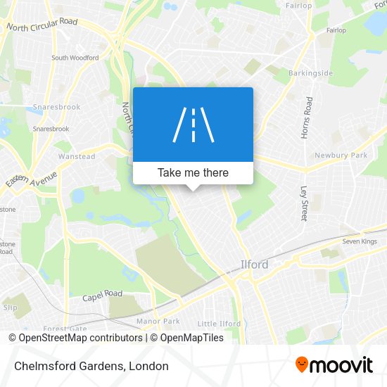 Chelmsford Gardens map