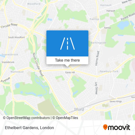 Ethelbert Gardens map