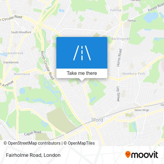 Fairholme Road map