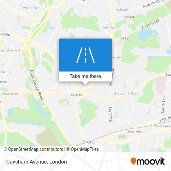 Gaysham Avenue map