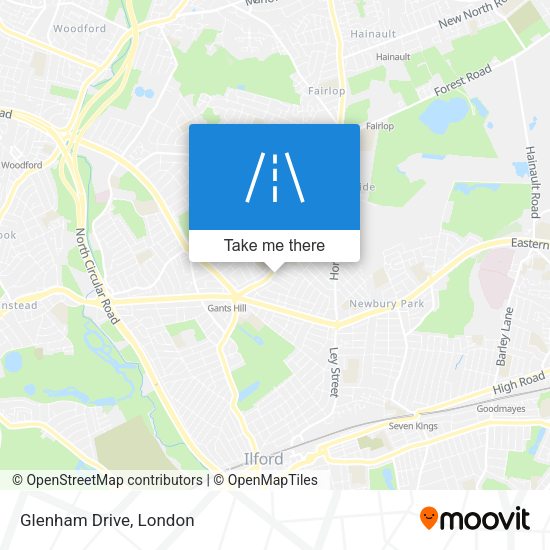 Glenham Drive map