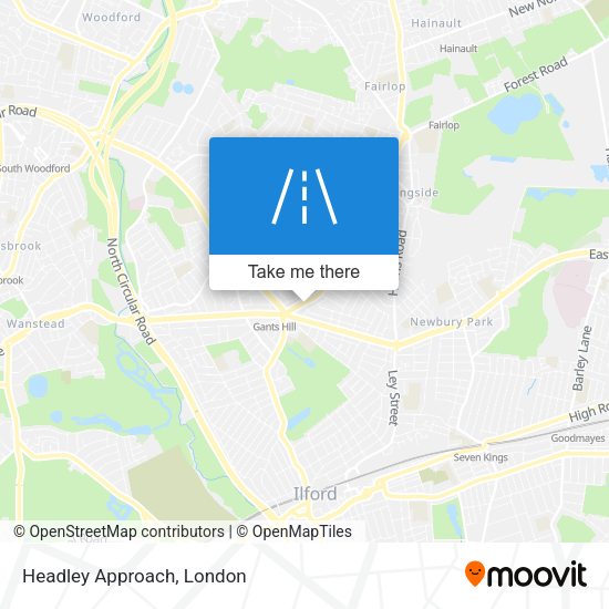 Headley Approach map