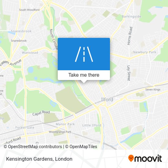 Kensington Gardens map