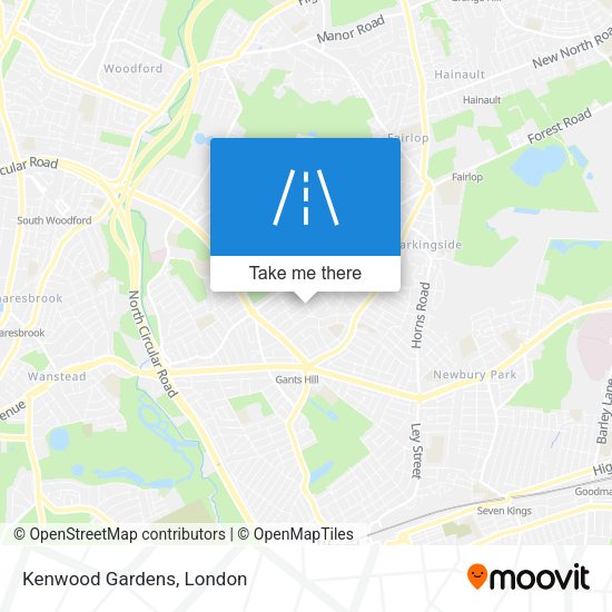 Kenwood Gardens map