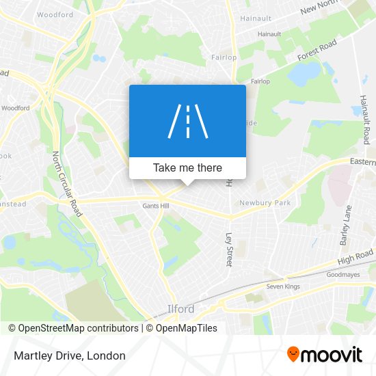 Martley Drive map