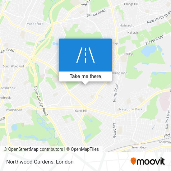 Northwood Gardens map