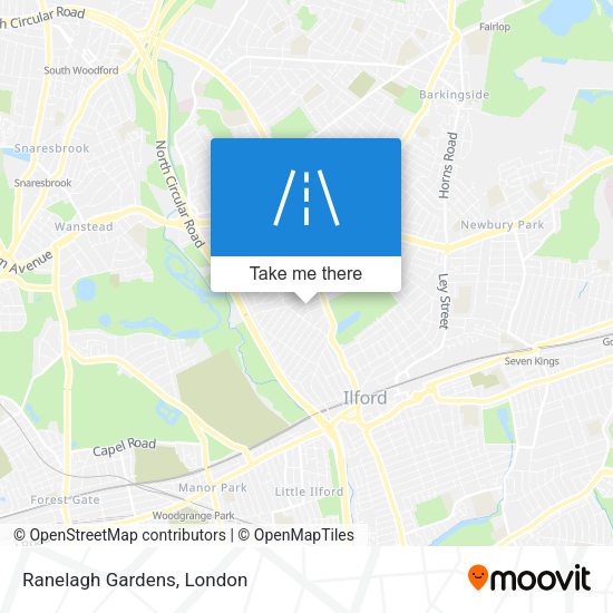 Ranelagh Gardens map