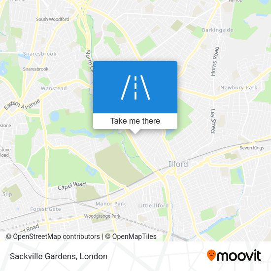 Sackville Gardens map