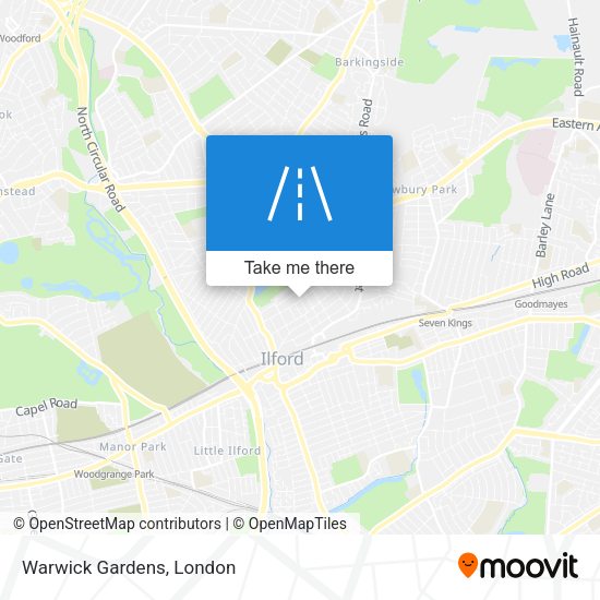 Warwick Gardens map
