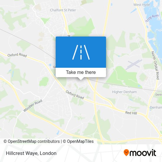 Hillcrest Waye map