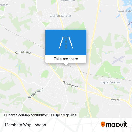 Marsham Way map