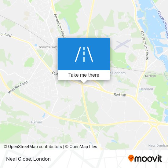 Neal Close map