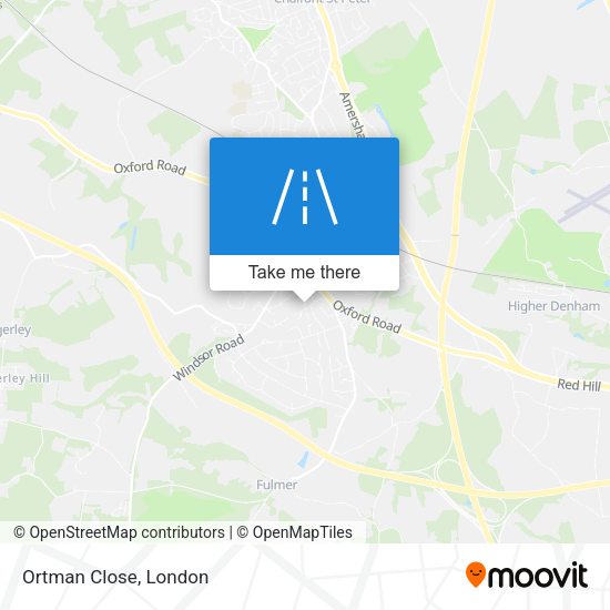 Ortman Close map