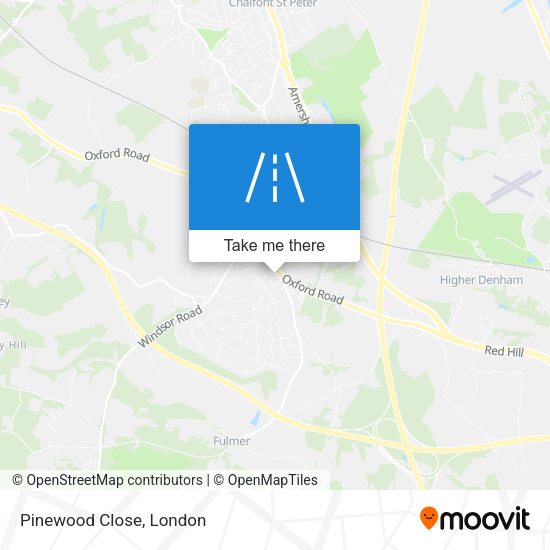 Pinewood Close map