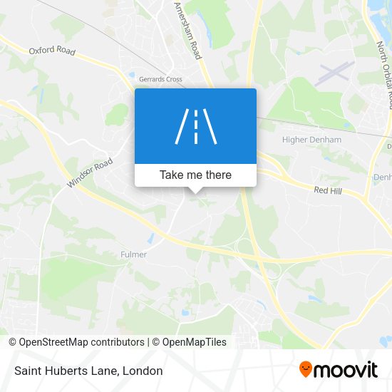 Saint Huberts Lane map