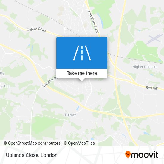 Uplands Close map