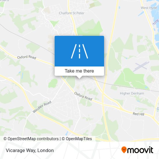Vicarage Way map