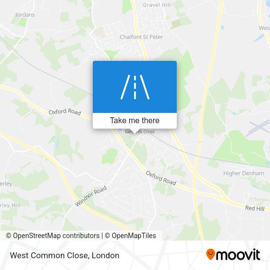 West Common Close map