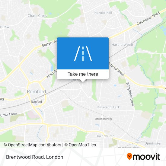 Brentwood Road map