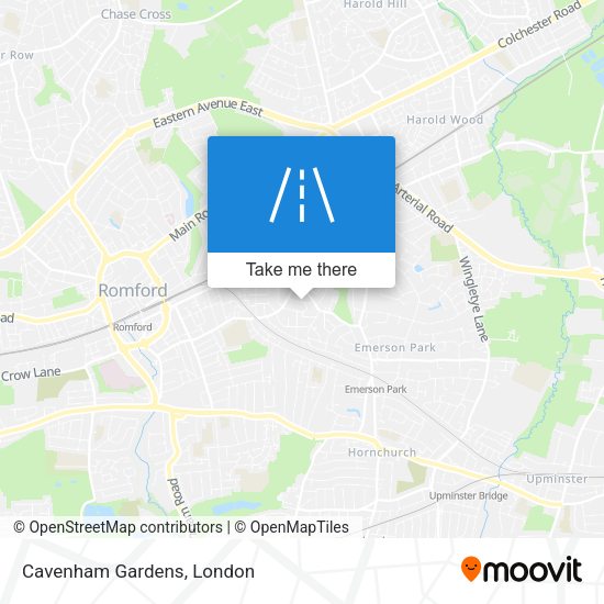 Cavenham Gardens map