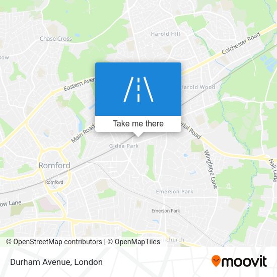 Durham Avenue map