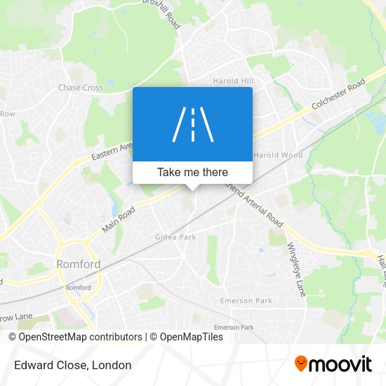 Edward Close map