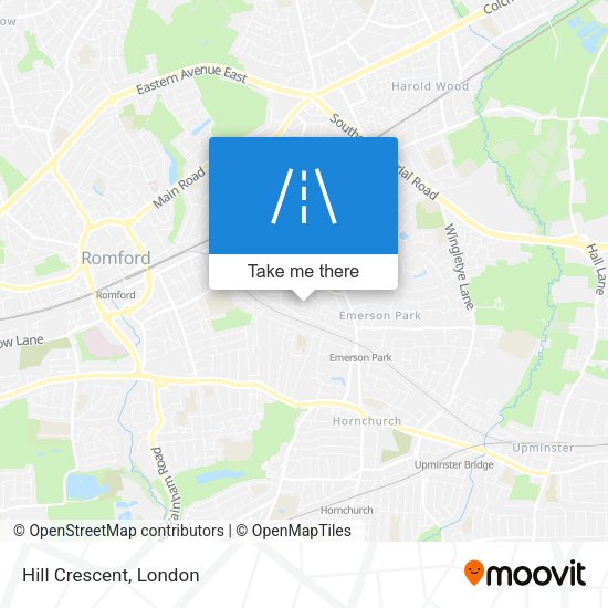 Hill Crescent map