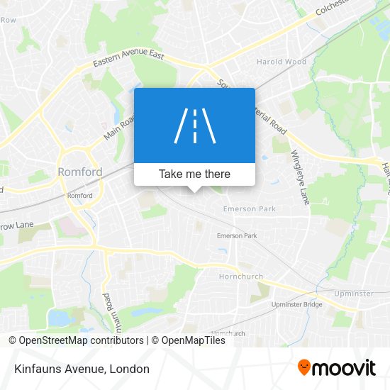 Kinfauns Avenue map
