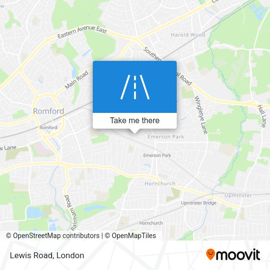 Lewis Road map