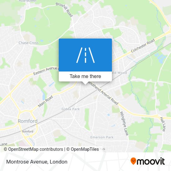 Montrose Avenue map